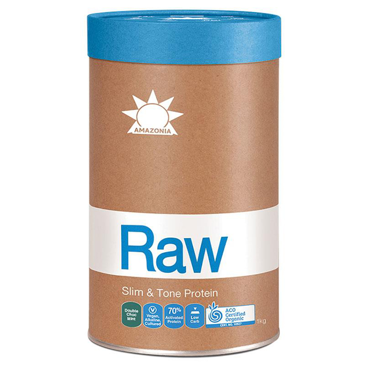 Amazonia RAW Slim & Tone Protein Double Choc Mint 1kg
