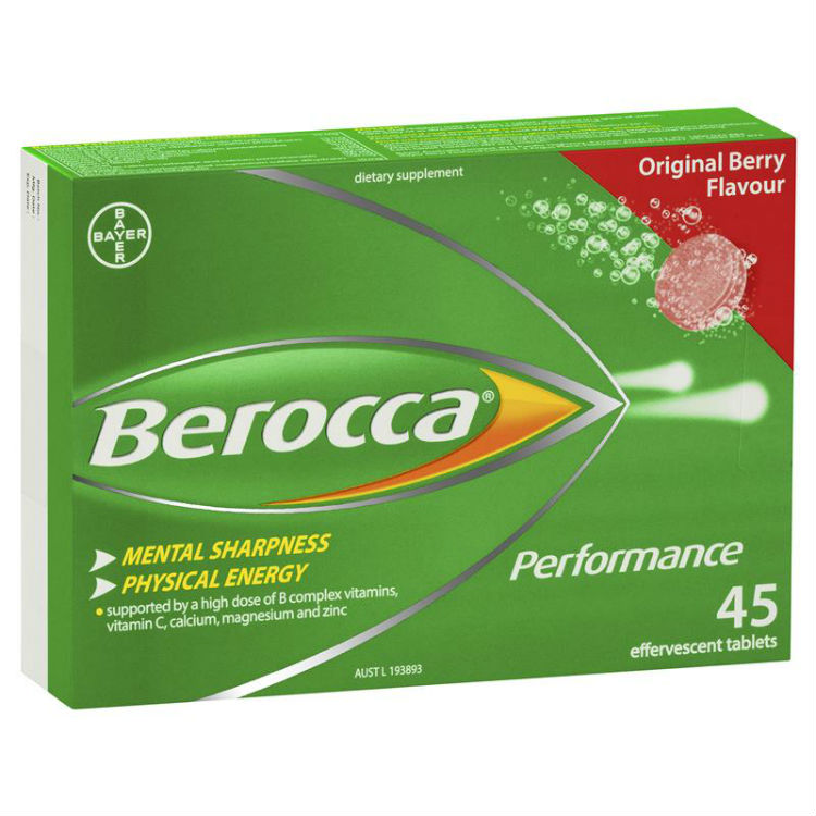 Berocca Energy Vitamin Original Berry Effervescent Tablets 45 pack