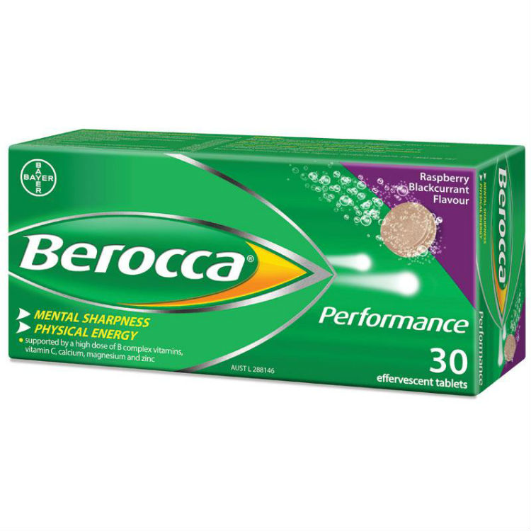 Berocca Energy Vitamin Raspberry Blackcurrant Effervescent Tablets 30 pack