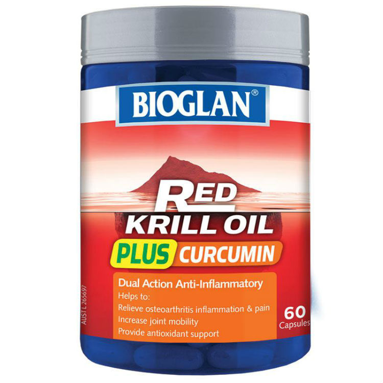 Bioglan Red Krill Plus Curcumin 60 Capsules