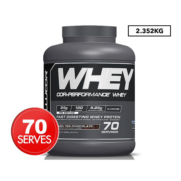 Cellucor Cor-Performance Whey Protein Molten Chocolate 2.35kg Online Only
