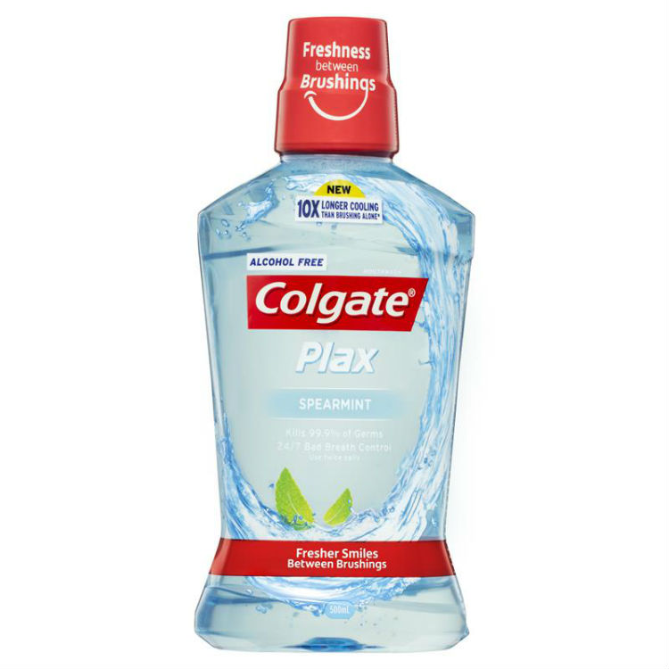 Colgate Plax Spearmint Alcohol Free 500ml