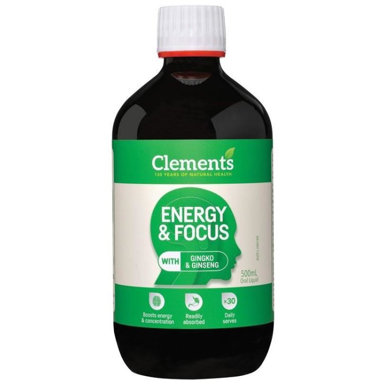 Clements Energy and Focus Liquid 500ml