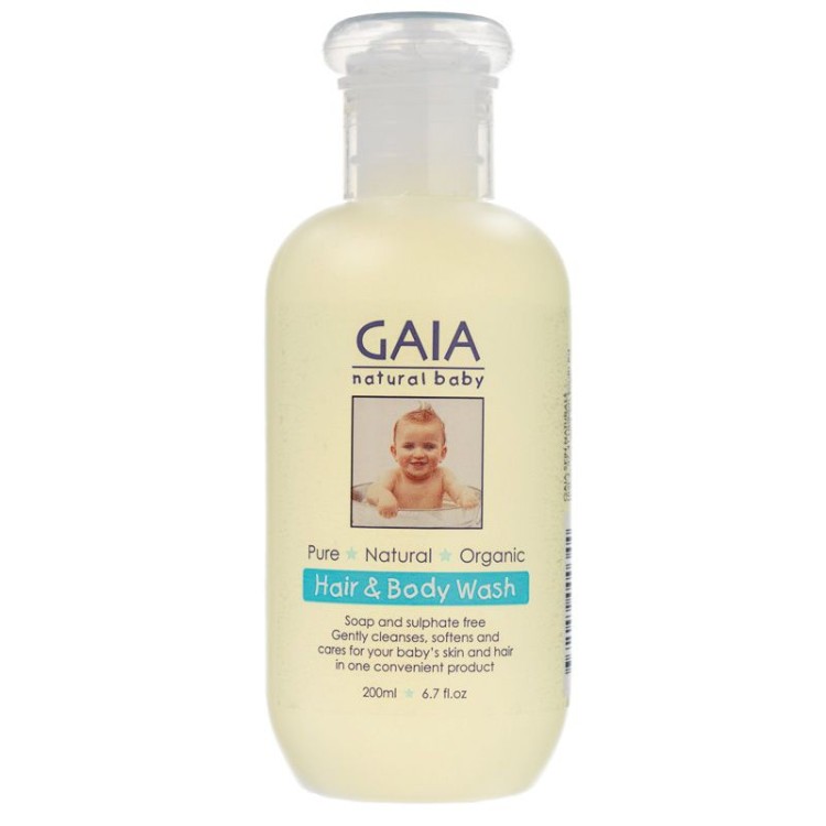 Gaia Natural Baby Hair & Body Wash 200ml (1)