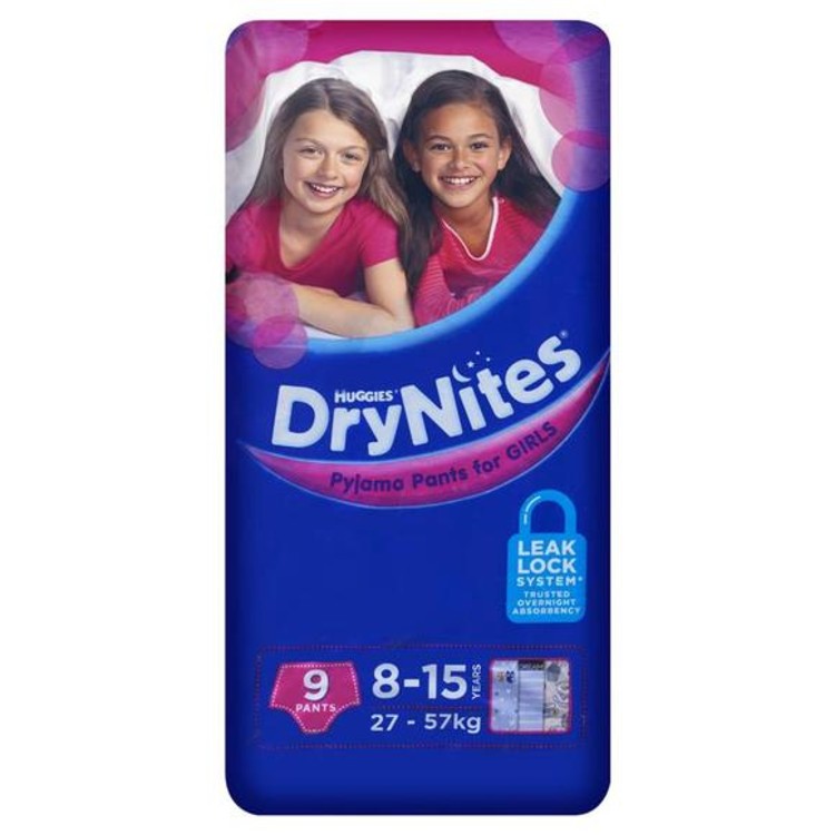 Huggies DryNites Girl 8+ Years 9 Pack (1)