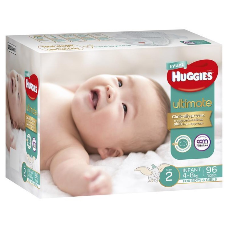 Huggies Jumbo Ultimate Infant 96 Pack (1)