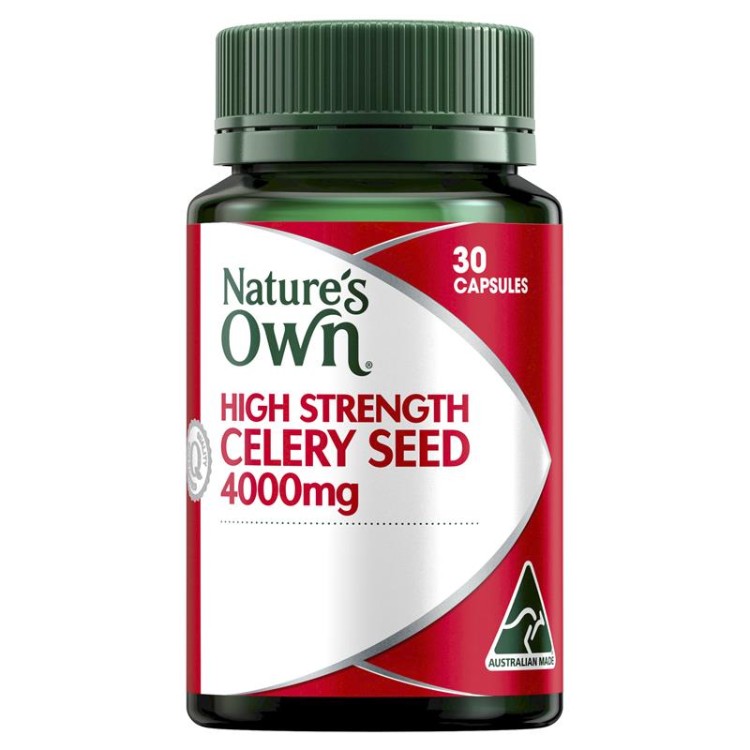 Nature's Own High Strength Celery Seed 4000mg 30 Capsules (1)
