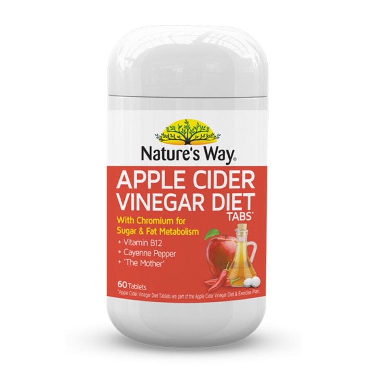 Nature's Way Apple Cider Vinegar Diet 60 Tablets