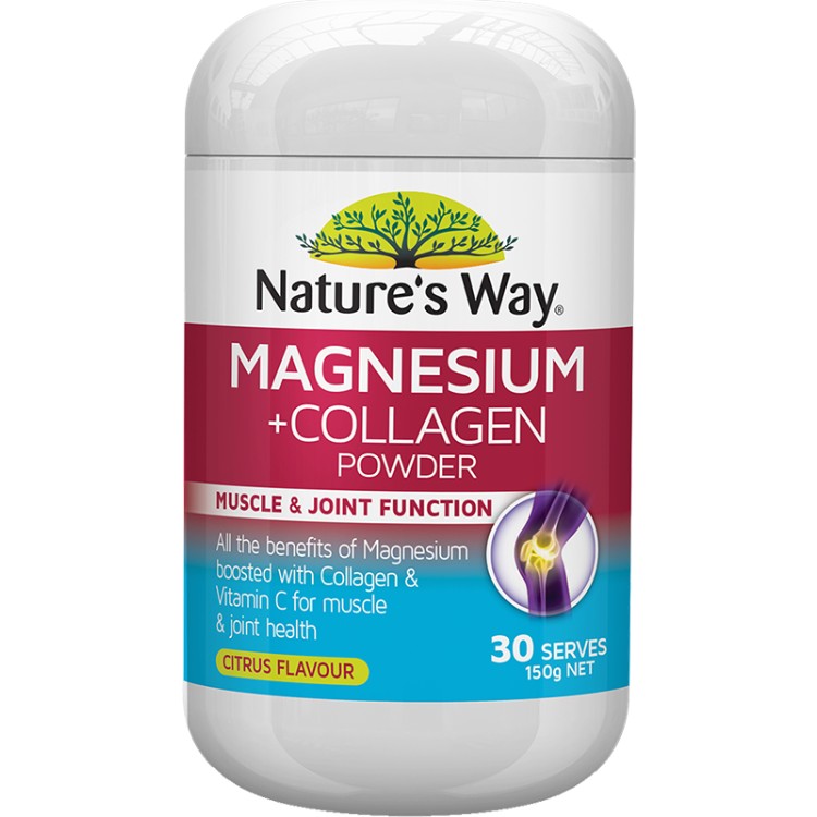 Nature's Way Magnesium Plus Collagen Powder 150g