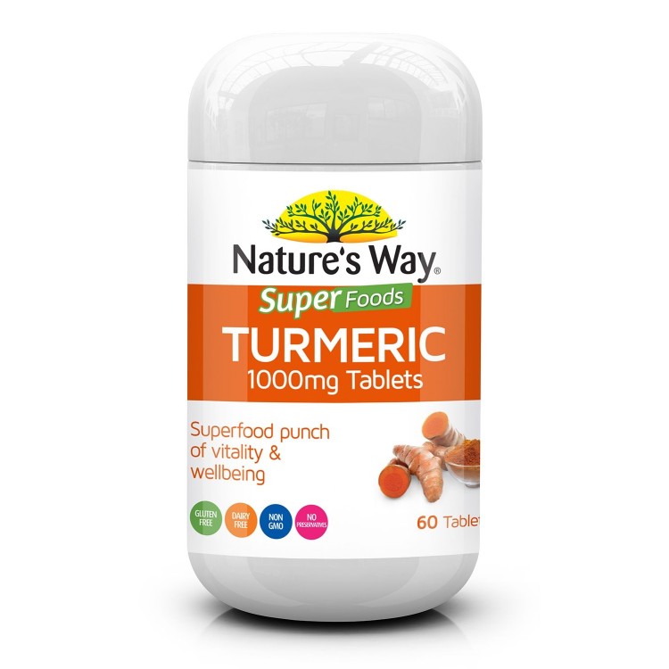 Nature's Way Super Foods Collagen Plus Turmeric 60 Tablets (1)