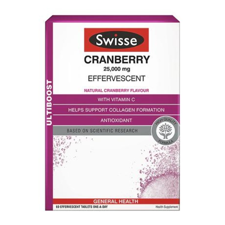 Swisse Ultiboost Cranberry Effervescent 60 Tablets (1)
