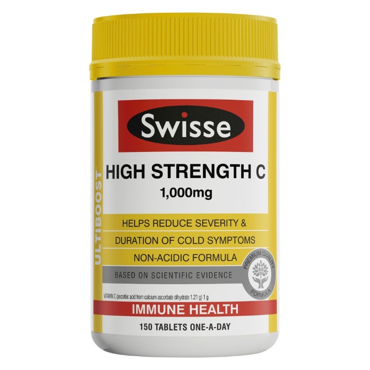 Swisse Ultiboost High Strength C 1000mg 150 Tablets (1)