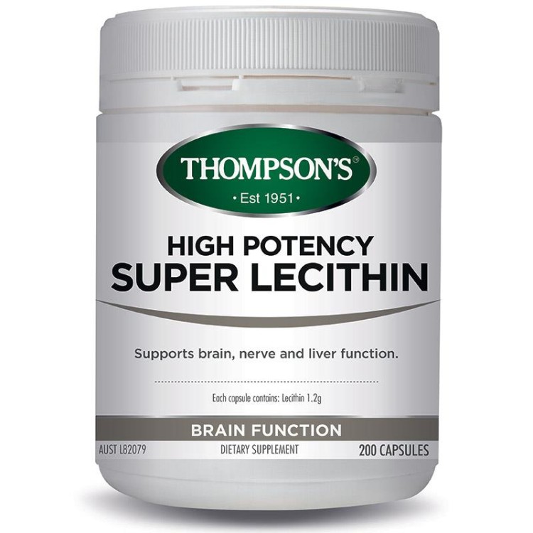 Thompson's High Potency Super Lecithin 200 Capsules (1)