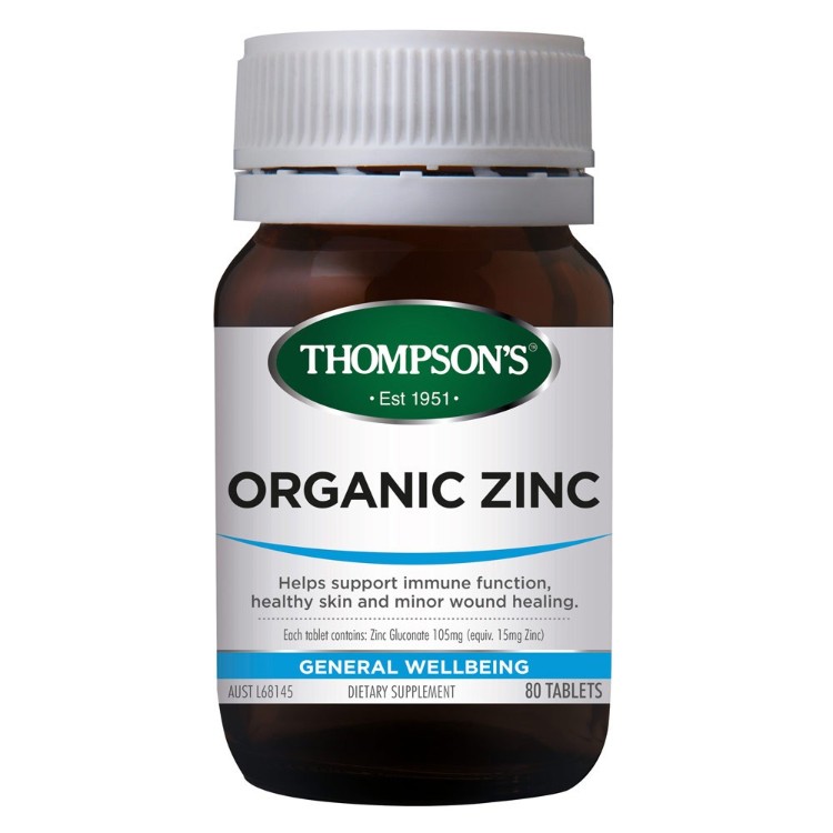 Thompson's Organic Zinc 80 Tablets (1)